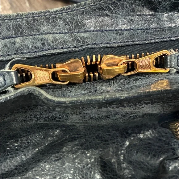 Balenciaga Dark Knight Lambskin Leather Giant 21 Rose Gold Motorcycle City Bag - Picture 11 of 15